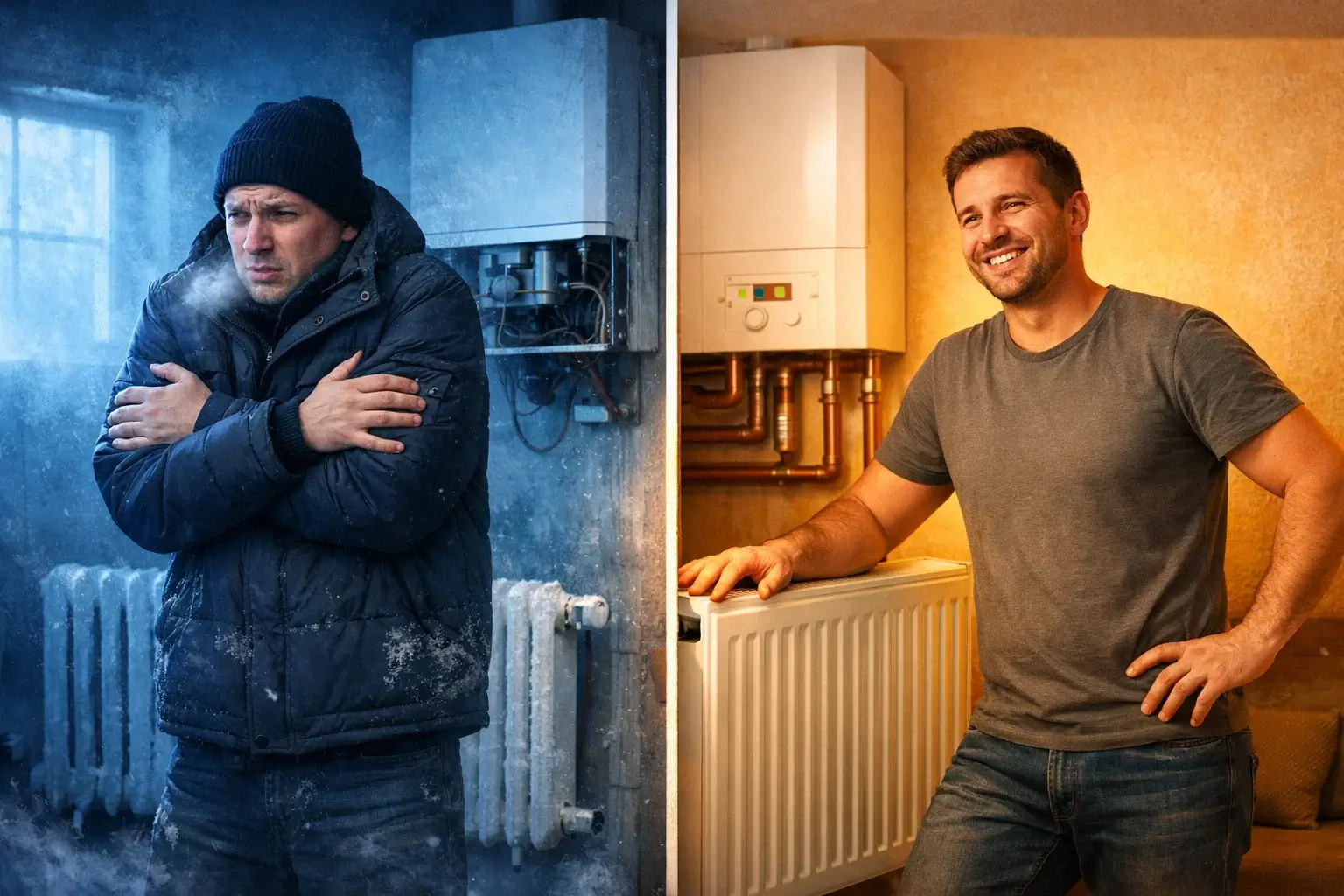 cold room vs warm home heating radiator repair transformation